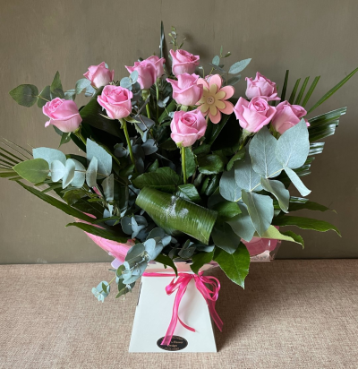 Poppy's Flower Design Florist in Leyland - The Pink Dozen - Seasonal mixture of blooms in bright and bold colours.
Flowers in Leyland Florist Poppys Flower Design Poppy's
Pink Dozen is a breath-taking bouquet featuring 12 premium