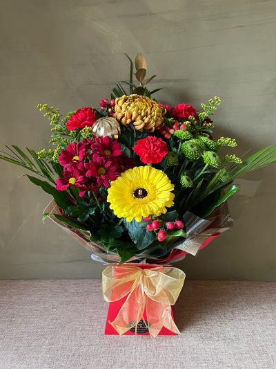 Poppy's Flower Design - Leyland - Merry & Bright - poppys wintertime xmas yule florist leyland flowers winter christmas harvest collection delivery weddings funerals Poppy's hough lane best floral bouquets arrangements